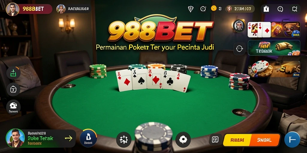 Gameplay Poker yang seru dan kompetitif di 988BET.