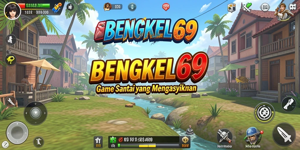 Tampilan gameplay menarik BENGKEL69 yang santai dan menyenangkan.