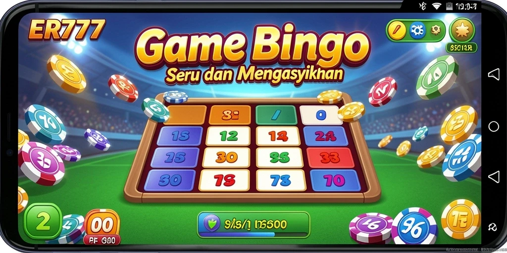 Tangkapan layar gameplay ER777 yang menampilkan keseruan bermain Bingo.