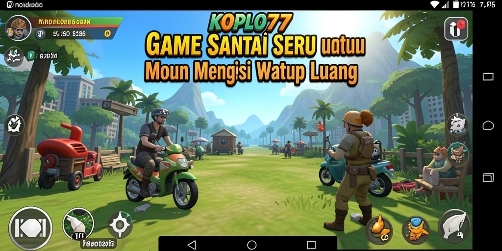 Tampilan gameplay KOPLO77 yang menyenangkan dan penuh warna.