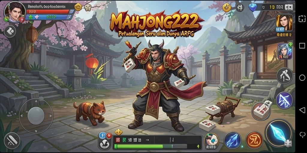 Tampilan seru gameplay ARPG di MAHJONG222.