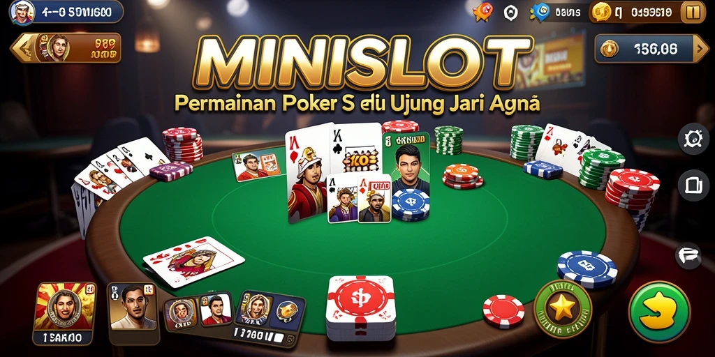 Gambar gameplay MINISLOT dengan aksi Poker yang mendebarkan.